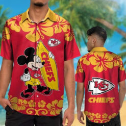 Kansas City Chiefs Mickey ??3D Printed Hawaiian Shirt