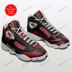 Kansas City Chiefs Personalized Football Air Jordan 13 Sneaker Shoes