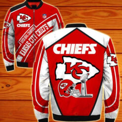 Kansas City Chiefs Super Bowl Champions Bomber Jacket - Red/ White