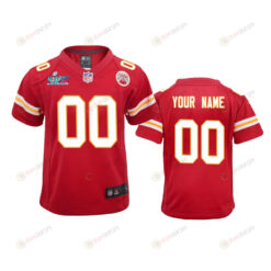 Kansas City Chiefs Super Bowl LVII Custom 00 Game Jersey - Youth Red