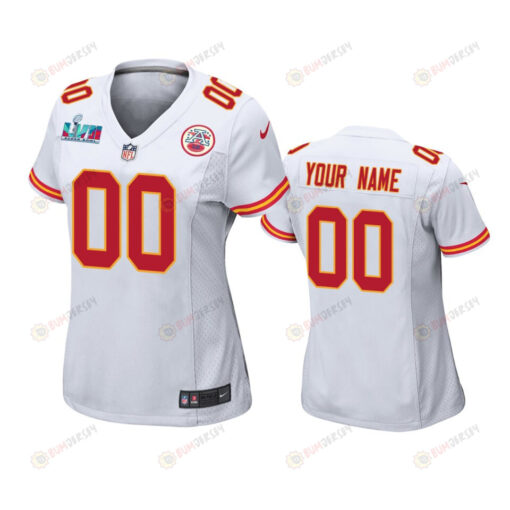 Kansas City Chiefs Super Bowl LVII Game Jersey - Women White