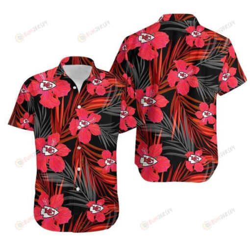 Kansas City Chiefs Tropical Flower Leave Hawaiian Shirt