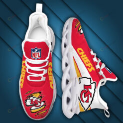 Kansas City Chiefs Unique Pattern Red 3D Max Soul Sneaker Shoes