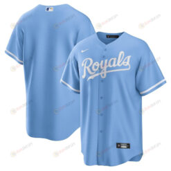 Kansas City Royals Alternate Team Logo Men Jersey - Light Blue