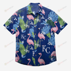 Kansas City Royals Floral Button Up Hawaiian Shirt