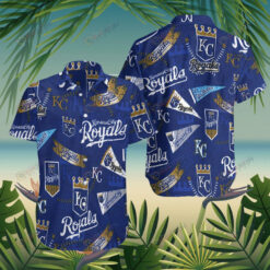 Kansas City Royals Hawaiian Shirt Navy Color