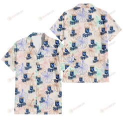 Kansas City Royals Sketch Pastel Hibiscus Beige Background 3D Hawaiian Shirt