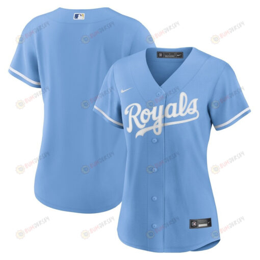 Kansas City Royals Women's Alternate Team Logo Jersey - Light Blue
