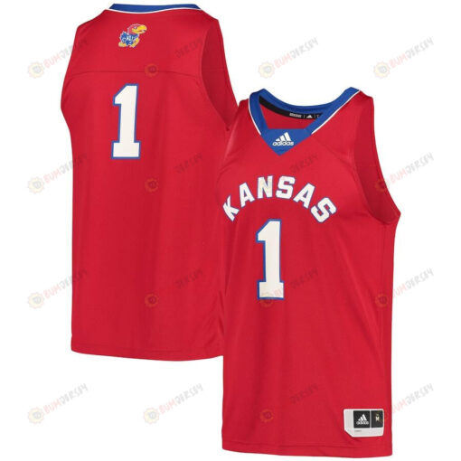 Kansas Jayhawks 1 Reverse Retro Men Jersey - Red