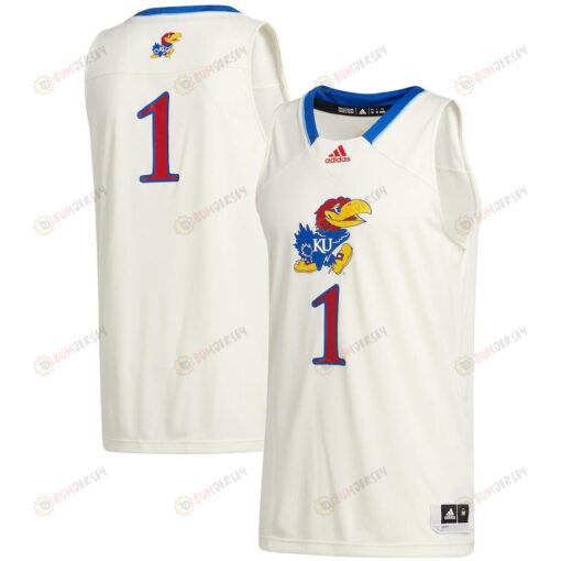 Kansas Jayhawks 1 Swingman Men Jersey - Cream