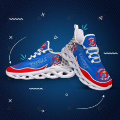 Kansas Jayhawks Small Logo Pattern 3D Max Soul Sneaker Shoes