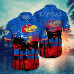 Kansas Jayhawks Summer Men Aloha 3D Printed Hawaiian Shirt