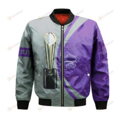 Kansas State Wildcats Bomber Jacket 3D Printed 2022 National Champions Legendary