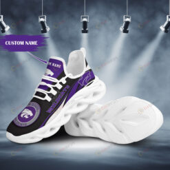 Kansas State Wildcats Mascot Logo Pattern Custom Name 3D Max Soul Sneaker Shoes