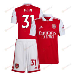 Karl Hein 31 Arsenal Home Kit 2022-23 Men Jersey - Red