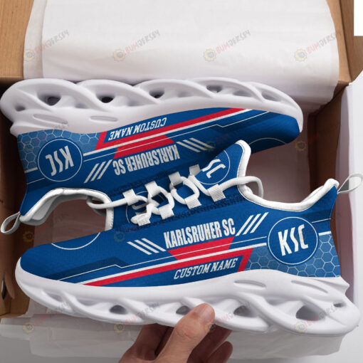 Karlsruher SC Logo Custom Name Pattern 3D Max Soul Sneaker Shoes