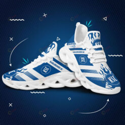 Karlsruher SC Logo Pattern Custom Name 3D Max Soul Sneaker Shoes In Blue White