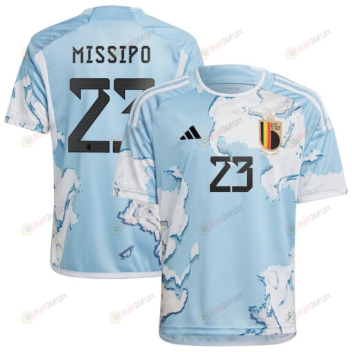 Kassandra Missipo 23 Belgium 2023 National Team Away Youth Jersey