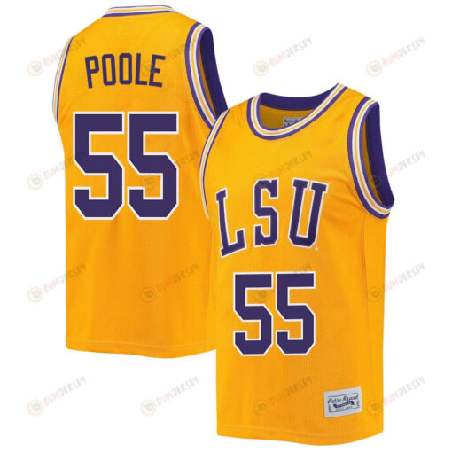 Kateri Poole 55 LSU Tigers 2023 NCAA Basketball Jersey Retro- Gold