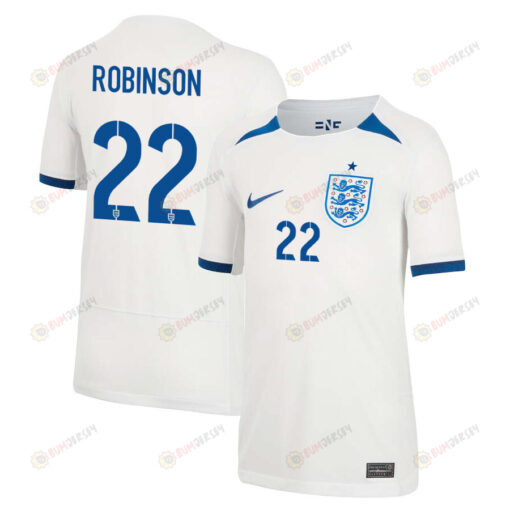 Katie Robinson 22 England 1 Star Women's National Team 2023-24 World Cup Home Jersey