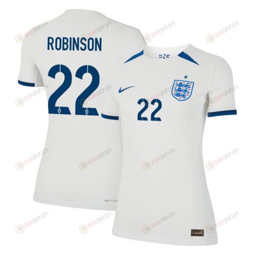 Katie Robinson 22 England 1 Star Women's National Team 2023-24 World Cup Home WOMEN Jersey