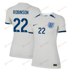 Katie Robinson 22 England Women's National Team 2023-24 World Cup Home Women Jersey