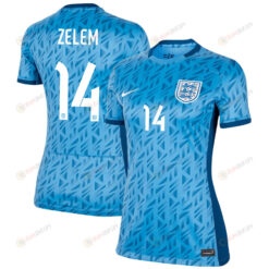 Katie Zelem 14 England Women's National Team 2023-24 World Cup Away Women Jersey