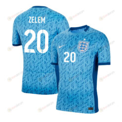 Katie Zelem 20 England 1 Star Women's National Team 2023-24 World Cup Away Men Jersey