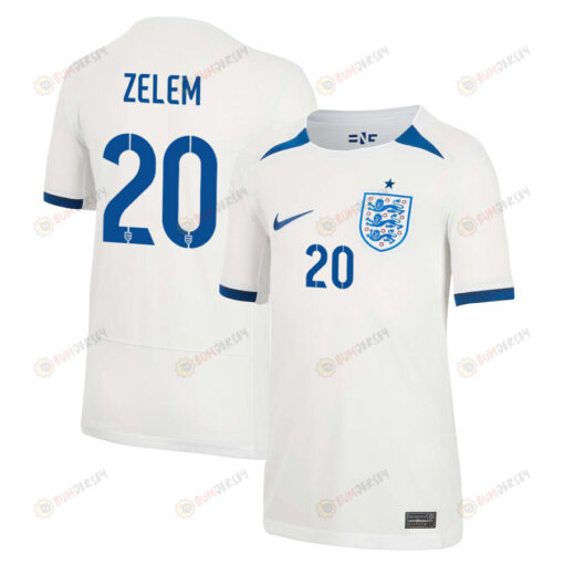 Katie Zelem 20 England 1 Star Women's National Team 2023-24 World Cup Home Jersey