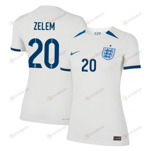 Katie Zelem 20 England 1 Star Women's National Team 2023-24 World Cup Home WOMEN Jersey