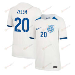 Katie Zelem 20 England Women's National Team 2023-24 World Cup Home Jersey