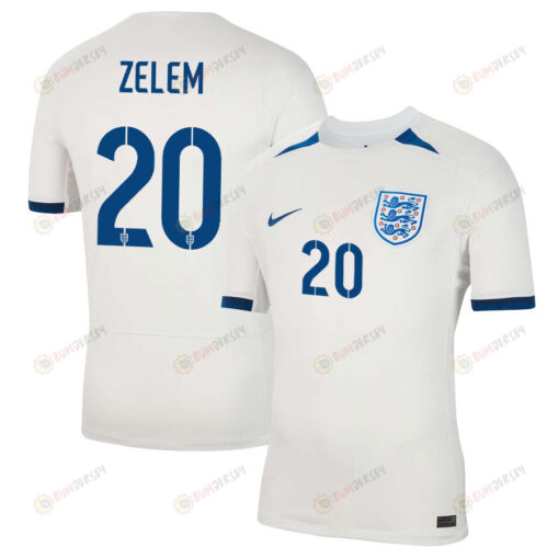 Katie Zelem 20 England Women's National Team 2023-24 World Cup Home Men Jersey