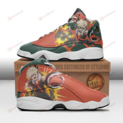 Katsuki Bakugou Shoes My Hero Academia Anime Air Jordan 13 Shoes Sneakers