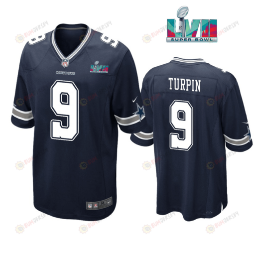 Kavontae Turpin 9 Dallas Cowboys Super Bowl LVII Super Bowl LVII Navy Men's Jersey