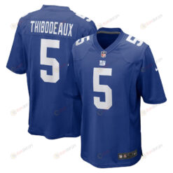 Kayvon Thibodeaux 5 New York Giants 2022 Draft First Round Pick Game Jersey In Royal Blue