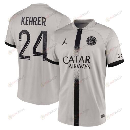 Kehrer 24 Paris Saint-Germain 2022/23 Away Breathe Stadium Men Jersey - Black