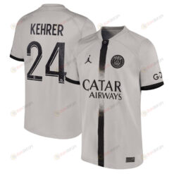 Kehrer 24 Paris Saint-Germain Youth 2022/23 Away Player Jersey - Black