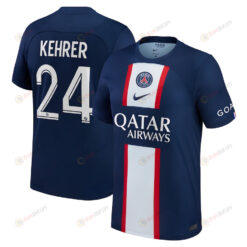 Kehrer 24 Paris Saint-Germain Youth 2022/23 Home Player Jersey - Blue