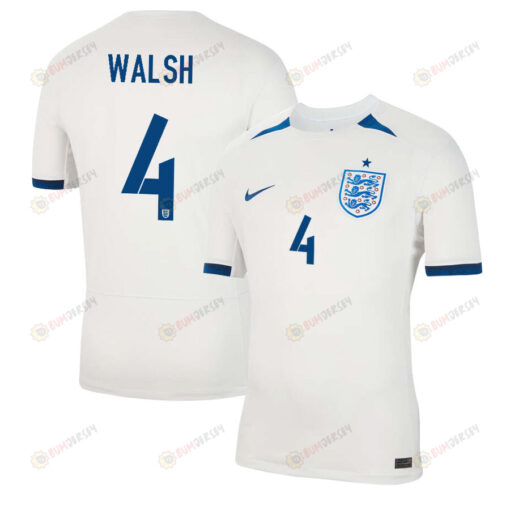 Keira Walsh 4 England 1 Star Women's National Team 2023-24 World Cup Home Men Jersey