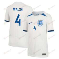 Keira Walsh 4 England Women's National Team 2023-24 World Cup Home Jersey