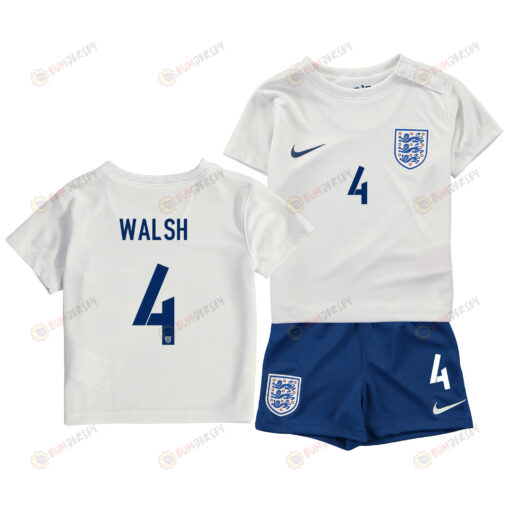 Keira Walsh 4 England Women's National Team 2023-24 World Cup Home Jersey