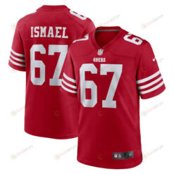 Keith Ismael 67 San Francisco 49ers Home Game Player Jersey - Scarlet