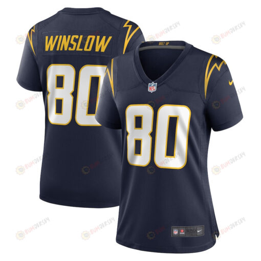 Kellen Winslow 80 Los Angeles Chargers Women's Retired Player Jersey - Navy