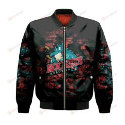 Kelowna Rockets Bomber Jacket 3D Printed Camouflage Vintage