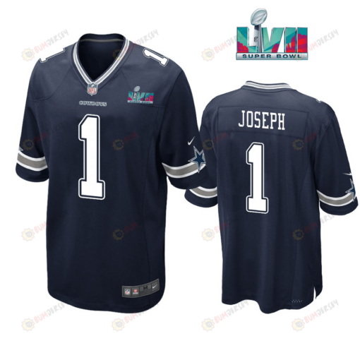 Kelvin Joseph 1 Dallas Cowboys Super Bowl LVII Super Bowl LVII Navy Men's Jersey