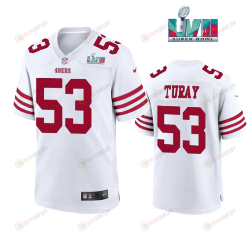 Kemoko Turay 53 San Francisco 49Ers Super Bowl LVII White Men's Jersey