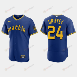 Ken Griffey Jr. 24 Seattle Mariners 2023 City Connect Elite Jersey - Royal