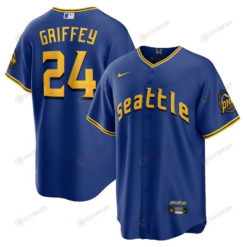 Ken Griffey Jr. 24 Seattle Mariners 2023 City Connect Game Jersey - Royal