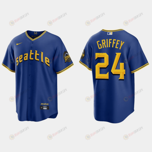 Ken Griffey Jr. 24 Seattle Mariners 2023 City Connect Game Jersey - Royal