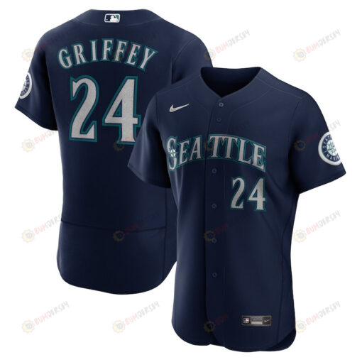 Ken Griffey Jr. 24 Seattle Mariners Alternate Player Elite Jersey - Navy